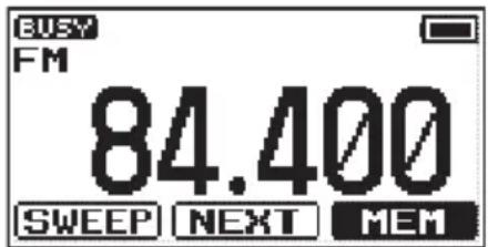 Standard Horizon HX40 - Enregistrement de la fréquence FM - 1