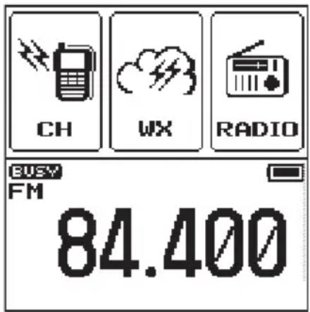 Standard Horizon HX40 - Écoute de la radio FM - 1
