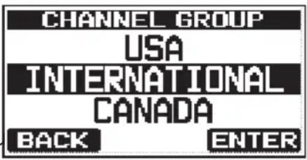 Standard Horizon HX210 - GROUPE DE CANAUX - 1