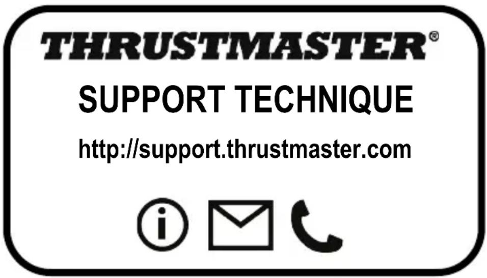 THRUSTMASTER® SUPPORT TECHNIQUE http://support.thrustmaster.com © email telephone