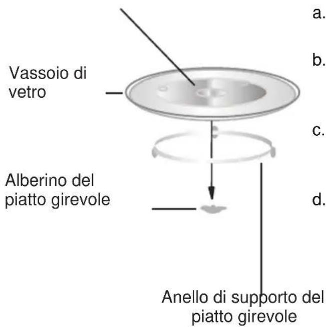 CANDY MIC20GDFBIT - Installazione del piatto girevole - 1
