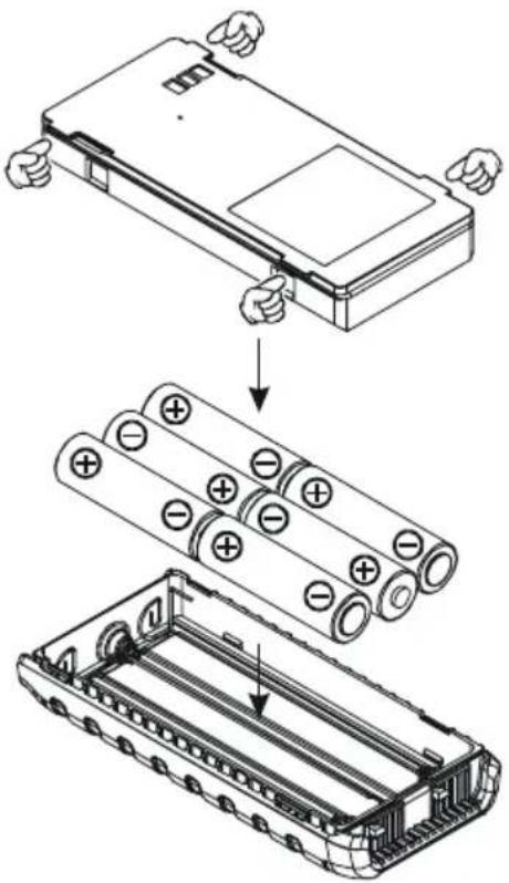 Standard Horizon HX280S - BOITIER DE L'ACCUMULATEUR ALCALIN FBA-40 - 1