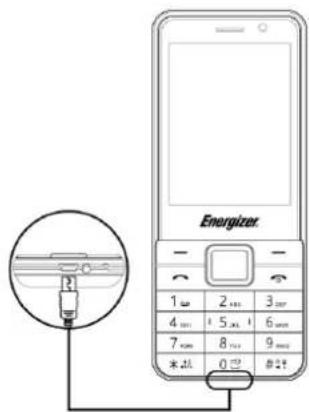 ENERGIZER E280S - Chargement de la batterie - 1