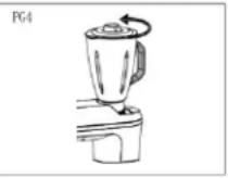 Lovio ChefAssistant Plus LVSTM02 - Kako namestiti skodelico mešalnika: - 5