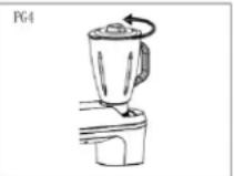 Lovio ChefAssistant Plus LVSTM02 - Cómo colocar el vaso de la batidora: - 5