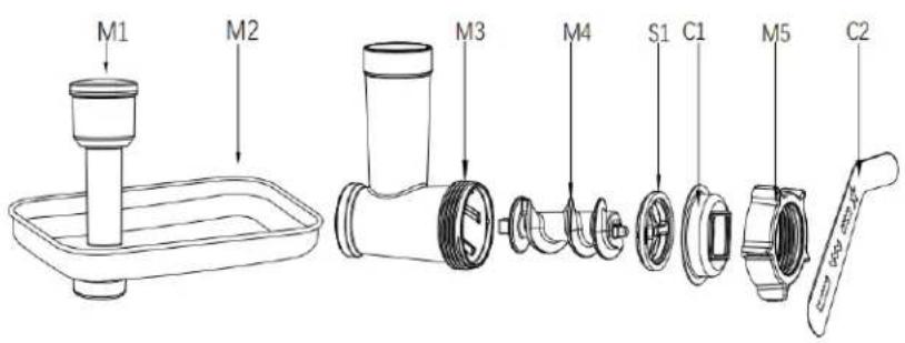 Lovio ChefAssistant Plus LVSTM02 - Cookie attachment (Optional accessory to be purchased separately) How to install and use the cookie maker attachment: - 1