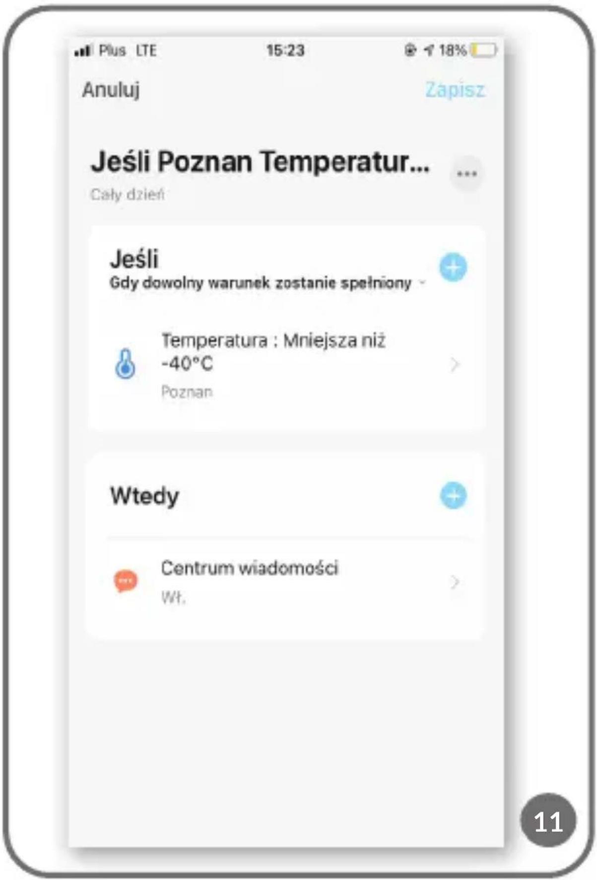 Lionelo Babyline Go - Уведомления можно автоматизировать в функции SMART (рис. 4). - 7