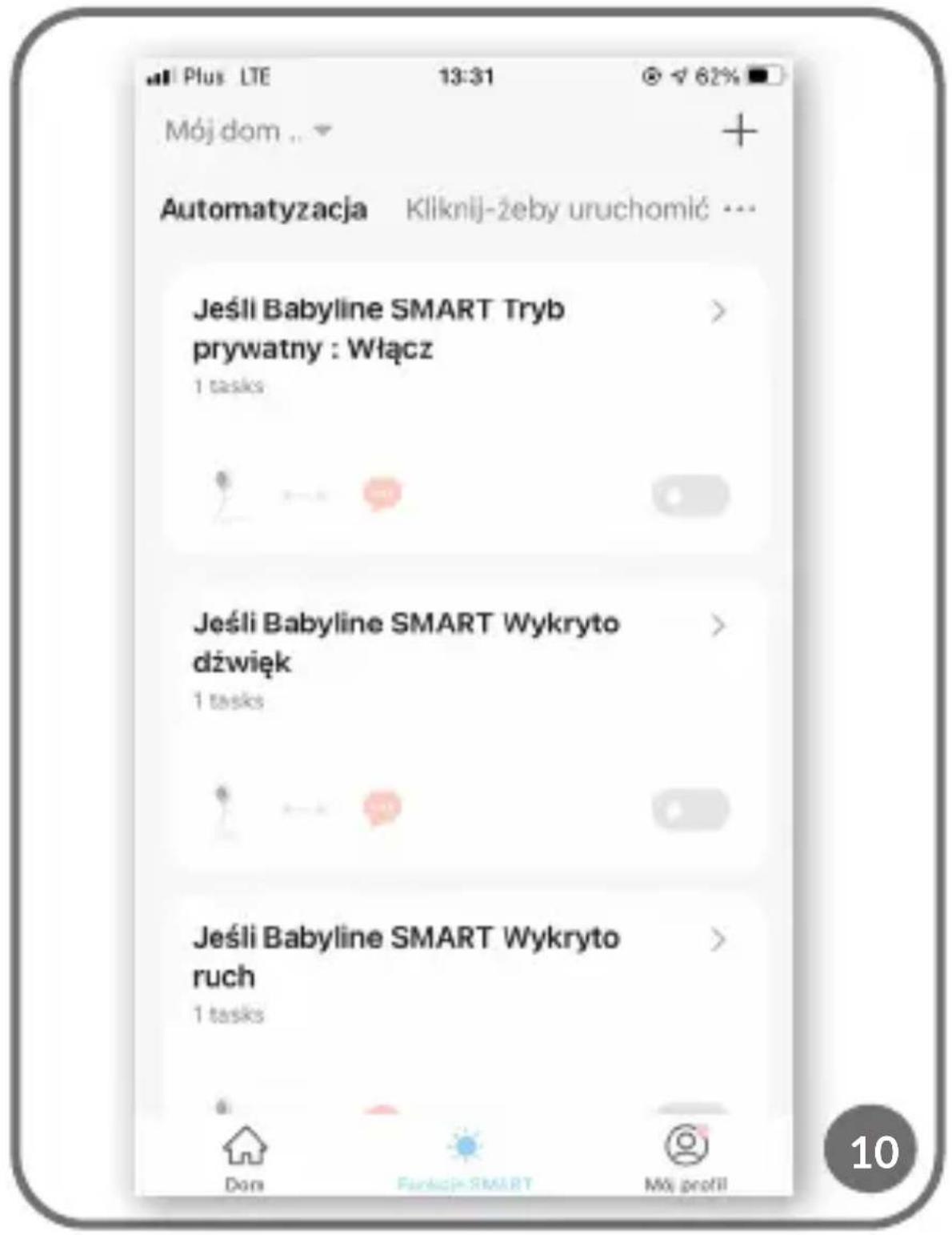 Lionelo Babyline Go - Уведомления можно автоматизировать в функции SMART (рис. 4). - 6