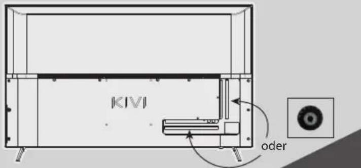 Kivi 43U760QB - INSTALLIEREN SIE MEINE ANTENNE WIE UNTEN GEZEIGT - 1