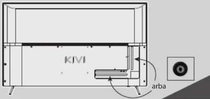 Kivi 40F730QB - NUSTATYKITE MANO ANTENA KAIP NURODYTA ŽEMIAU - 1