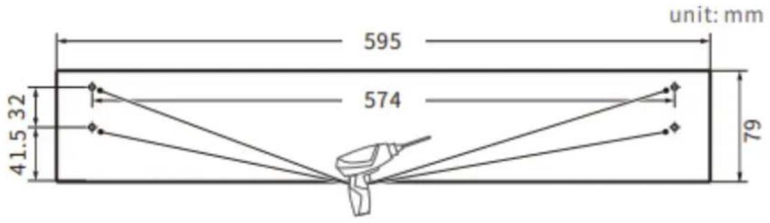 595 unit: mm 574 41.5 32 79