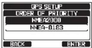 Standard Horizon Explorer GX1850 - ORDRE DE PRIORITÉ (GX1850GPS/E uniquement) - 2