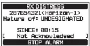 Standard Horizon Explorer GX1850 - Réception de l'appel de détresse - 1