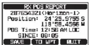 Standard Horizon Explorer GX1850 - Navigation jusqu'à la position signalée - 1