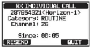 Standard Horizon Explorer GX1850 - Réponse manuelle (réglage par défaut) : - 2