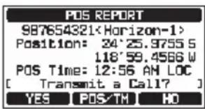 Standard Horizon Explorer GX1850 - Transmission d'un appel de signalement de position ASN - 3