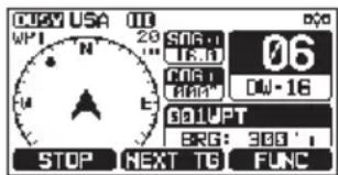 Standard Horizon Explorer GX1850 - Démarrage et arrêt de la navigation - 8