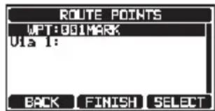 Standard Horizon Explorer GX1850 - Ajout d'une route - 4