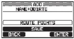 Standard Horizon Explorer GX1850 - Ajout d'une route - 5