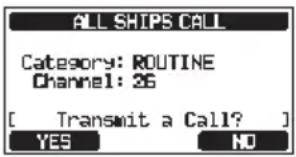 Standard Horizon Explorer GX1850 - Réception d'un appel à tous les navires - 2