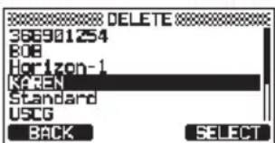 Standard Horizon Explorer GX1850 - Suppression d'une route - 3