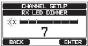Standard Horizon Explorer GX1850 - RÉGLAGE DE LA LUMINOSITÉ DU VOYANT LED RX (RÉCEPTION) - 2