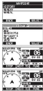 Standard Horizon Explorer GX1850 - Démarrage et arrêt de la navigation - 2