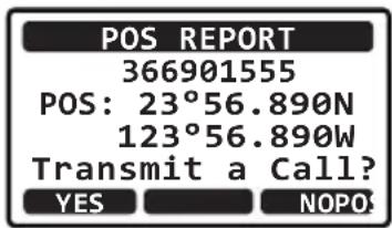 Standard Horizon Eclipse GX1400G - Transmission d'un appel de signalement de position ASN - 7