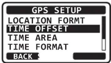 Standard Horizon Eclipse GX1400G - Modification de l'heure GPS - 3