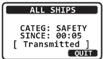 Standard Horizon Eclipse GX1400G - Transmission d'un appel à tous les navires - 5