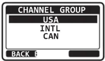 Standard Horizon Eclipse GX1400G - GROUPE DE CANAUX - 7