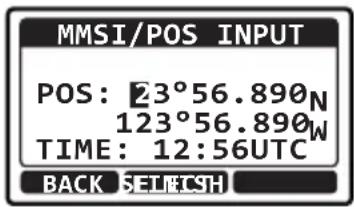 Standard Horizon Eclipse GX1400G - ENTRÉE MANUELLE DE LA POSITION GPS (LAT/LON) - 8