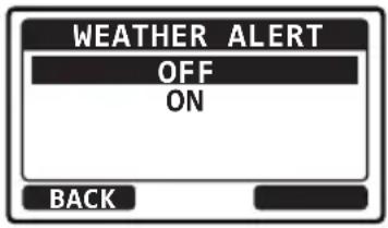 Standard Horizon Eclipse GX1400G - WEATHER ALERT (alerte météo) (version américaine USA seulement) - 2