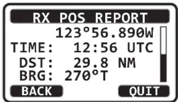 Standard Horizon Eclipse GX1400G - Réception d'un appel de signalement de position ASN - 3