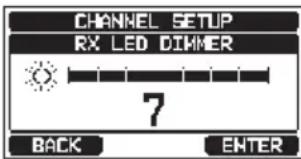 Standard Horizon Explorer GX1800 - RÉGLAGE DE LA LUMINOSITÉ DU VOYANT LED RX (RéCEPTION) - 2