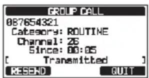 Standard Horizon Explorer GX1800 - Appel de groupe par entrée manuelle d'un MMSI - 6