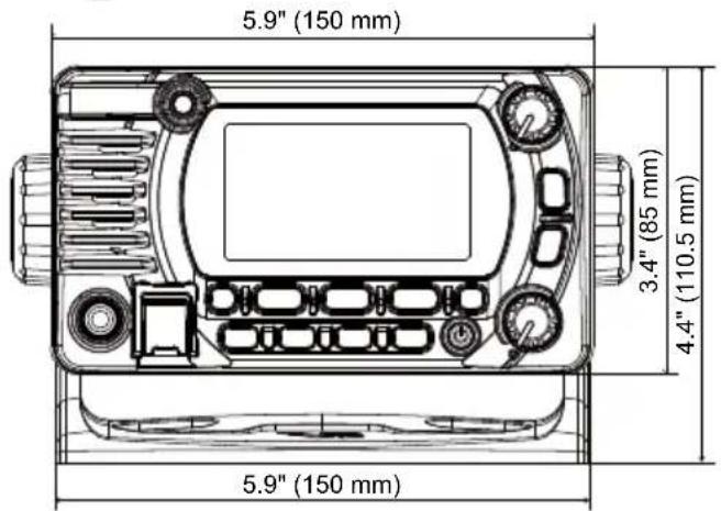 Standard Horizon Explorer GX1800 - DIMENSIONS - 5