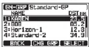 Standard Horizon Explorer GX1800 - Changez le groupe GM sous surveillance - 2