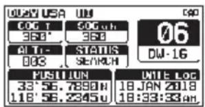 Standard Horizon Explorer GX1800 - Affichage numérique des informations GPS - 1