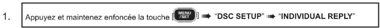 Standard Horizon Explorer GX1800 - Configuration de la sonnerie d'appoint individuel - 1