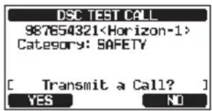 Standard Horizon Explorer GX1800 - Transmission d'un essai ASN à un autre navire - 6