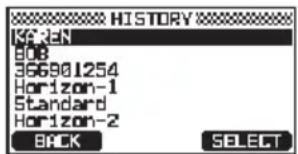 Standard Horizon Explorer GX1800 - Transmission d'un appel individuel - 2