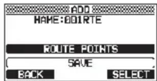 Standard Horizon Explorer GX1800 - Ajout d'une route - 4