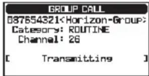 Standard Horizon Explorer GX1800 - Transmission d'un appel de groupe - 5