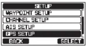 Standard Horizon Explorer GX1800 - Réglage du format de l'heure - 1