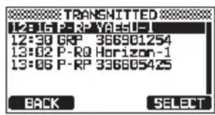 Standard Horizon Explorer GX1800 - Consultation et renvoi d'un appel enregistré transmis - 3