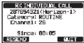 Standard Horizon Explorer GX1800 - Réponse manuelle (réglage par défaut) : - 2