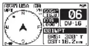 Standard Horizon Explorer GX1800 - Demarrage et arrêt de la navigation - 6