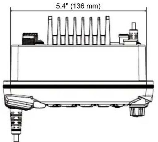 Standard Horizon Explorer GX1800 - DIMENSIONS - 1
