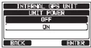 Standard Horizon Explorer GX1800 - UNIT POWER (puissance de l'unité) - 2